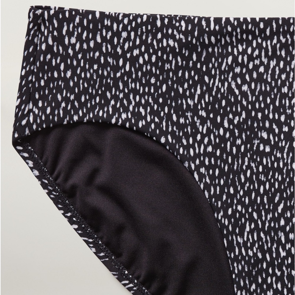 Athleta Clean Full Printed Bikini Bottom | Animal Print Black - Picture 3 of 4